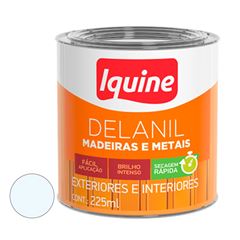 Tinta Esmalte Sintético Alto Brilho Delanil Madeiras e Metais 225ml Branco Neve IQUINE / REF. 195200216
