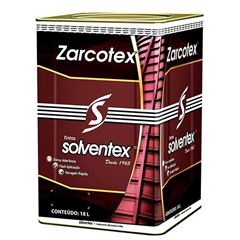 Zarcão Galão 18 Litros Zarcotex Preto - Ref.969LAT - SOLVENTEX