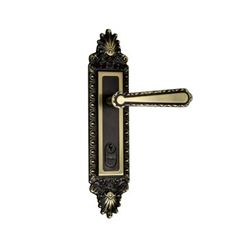 Fechadura Externa Alavanca Espelho Colonial 1501/03 CO Latão Oxidado SILVANA / REF. 92553