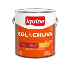 Verniz Brilhante 3,6L Sol e Chuva Incolor IQUINE/ Ref. 66100101