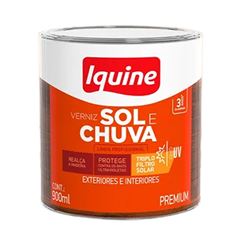 Verniz Brilhante 900ml Sol e Chuva Incolor IQUINE/ Ref. 66100104R