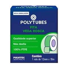 Fita Veda Rosca 12mm x 10m Polytubes - Ref. MA032 - PULVITEC 