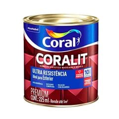 Tinta Esmalte Sintético Brilhante Coralit Ultra Resistência 225ML Alumínio CORAL/ REF. 5202695