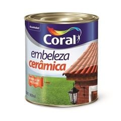 Tinta Esmalte Brilhante Embeleza Cerâmica 900ml Vermelho CORAL / REF. 5202662 