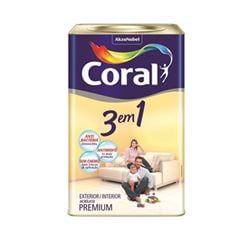 Base T 3 em 1 Tinta Fosca Premium 16 Litros - Ref. 5202134 - CORAL 