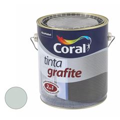 Tinta Esmalte Sintético Grafite Fosca 3,6L Cinza Claro CORAL/ REF. 5202663
