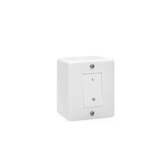 Interruptor Sistema X 1 Tecla Simples Bipolar 25A Branco - Ref.6333 - ILUMI