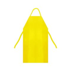 Avental Impermeável de PVC Forrado 120x70cm Amarelo PLASTCOR / REF. 700.30372