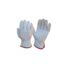 Luva de Vaqueta Petroleira 9,5cm com Cano Curto Cinza PLASTCOR / REF. 700.30237