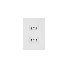 Tomada 4x2 Dupla 2P+T 10A I9 Branco ILUMI / REF. 94120