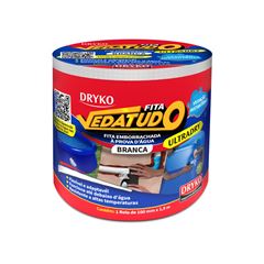 Fita Adesiva 10cmx1,5m Vedatudo Ultradry Branco DRYKO / REF. ULTRADRYBCO-CX