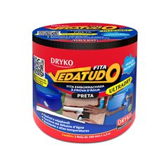 Fita Adesiva 10cmx1,5m Vedatudo Ultradry Preto DRYKO / REF. ULTRADRYPTO-CX