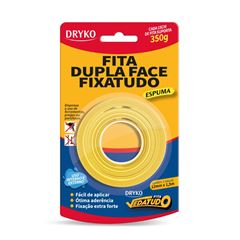 Fita Dupla Face 12mmx1,5m Fixatudo Espuma DRYKO / REF. DUPLAFACE-ESP12