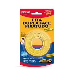 Fita Dupla Face 19mmx1,5m Fixatudo Espuma DRYKO / REF. DUPLAFACE-ESP19