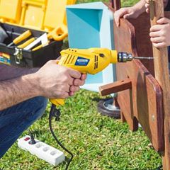 Furadeira de Impacto 500W 220V 3/8 Polegadas com Sistema de Reversão de Rotação TRAMONTINA / REF. 42362220