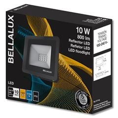 Refletor em Alumínio LED 10W Bivolt 865 6500K Preto BELLALUX / Ref. 7022278