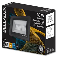 Refletor em Alumínio LED 30W Bivolt 865 6500K Preto BELLALUX / Ref. 7022282