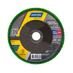 Disco de Lixa Grão 60 180m Desbaste Flap R244 NORTON / REF. 66254450147