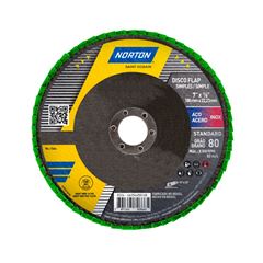 Disco de Lixa Grão 80 180m Desbaste Flap R244 NORTON / REF. 000000066254450148