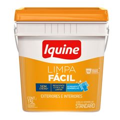 Tinta Acrílica Semibrilho Limpa Fácil 15L Retangular Pérola IQUINE / REF. 25301971