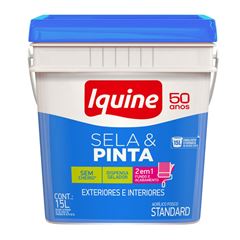 Tinta Acrílica Fosca 15L Retangular Sela e Pinta Branco Gelo IQUINE / REF. 333300371
