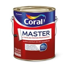 Tinta Acrílica Fosca Master 3,6L Palha CORAL / REF. 5902223