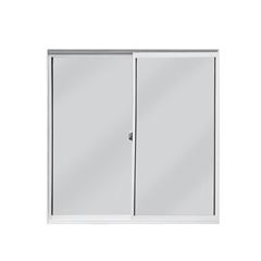 Janela de Correr 80x80 em Alumínio Branco 2 Folhas de Vidro Liso CLM / REF. 772