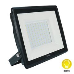 Refletor Led de Alumínio 100W Bivolt 3000k Preto DILUX / REF. DI02306