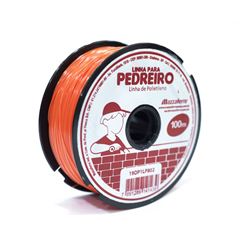 Linha Polietileno 0,80mmx100m para Pedreiro Lisa Laranja MAZZAFERRO / REF. 19DP1LP802