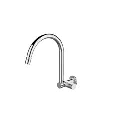 Torneira para Cozinha em Metal de Parede com Bica Alta 1/4V Oceanic Cromado DIMAR / REF. DMR01705