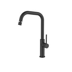 Torneira para Cozinha em Metal de Mesa Gourmet com Bica Alta 1/4V Coast Preto DIMAR / REF. DMR02122