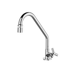 Torneira para Cozinha em Metal de Mesa com Bica Alta 1/4V Wave Cromado DIMAR / REF. DMR01590