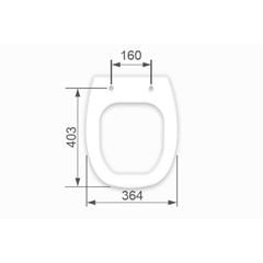 Assento Sanitário em Polipropileno Fit e Versato Branco ASTRA / REF. TVT/K*BCO-01