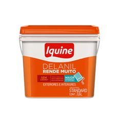 Tinta Acrílica Fosca Delanil Rende Muito Retangular 3,6L Branco Neve IQUINE / REF. 70300221
