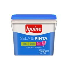 Tinta Acrílica Fosca Sela e Pinta 3,6L Retangular Palha IQUINE / REF. 333301421