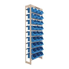 Estante em Aço 150x53cm com 27 Gavetas N5 Azul PRESTO / REF. 93008