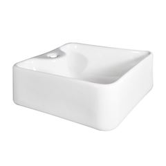 Cuba de Apoio e Suspensa 30cm Quadrado Faro Branco LUZARTE / REF. I1.CQ.34.0.1