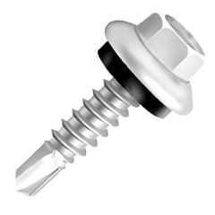 Parafuso Sextavado Aço 12x1 Flangeado Ponta Broca RI Zincado Branco CISER / REF. 22575001X