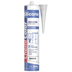 Adesivo Silicone Acético 250g Uso Geral Branco CHEMICOLOR / REF. 680569