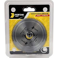 Disco Serra 72 Dentes 110mm Madeira FERTAK / REF.281172