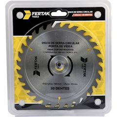 Disco Serra 30 Dentes 180mm Madeira FERTAK / REF.2806