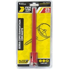 Serra Copo Diamantado 25mm com Haste FERTAK / REF. 299025