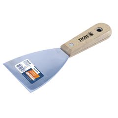 Espátula de Aço Inox 6,3cm com Cabo de Madeira 2153 21/2 PINCÉIS TIGRE / REF. 62153010