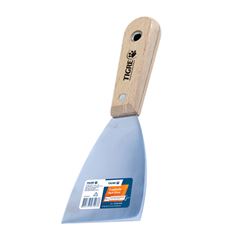 Espátula De Aço Inox Com Cabo De Madeira 2153/12 7,5cm TIGRE / REF. 62153012