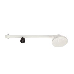 Chuveiro Plástico 1/2 4 Polegadas com Braço com Registro Branco REBOUÇAS / REF.2159