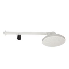 Chuveiro Plástico 1/2 7 Polegadas com Braço com Registro Branco REBOUÇAS / REF.2161
