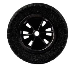 Roda Pneu Maciço 3.25x8x1/2 Forte Preto DIMAX / REF. DMX04478