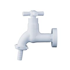 Torneira para Tanque em ABS de Parede 1/4v Cruzeta Branca CIVITT / REF.2783