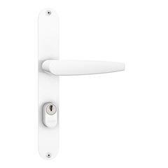 Fechadura Externa Alavanca Espelho 603/33 Inox Branca STAM / REF. 40669