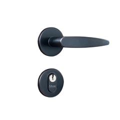 Fechadura Externa Alavanca Roseta Lille 1301/32RPF Preto Fosco SILVANA / REF. 91452
